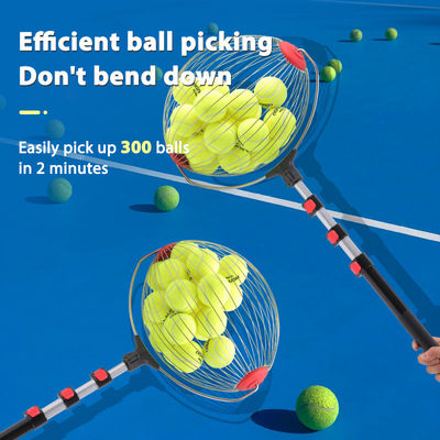 গুণ  Portable Roller Tennis Balls Picker Pickleball Pick-Up Bucket with Hook Ball Organizer Tool for Court কারখানা