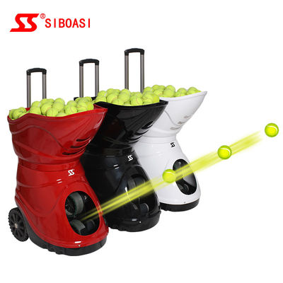 গুণ  150W Automatic Tennis Ball Launcher Machine 160Pcs LCD Remote Control কারখানা