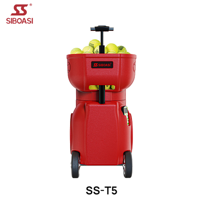 প্রশিক্ষণের জন্য SIBOASI T5 APP কন্ট্রোল মিনি শ্যুটিং টেনিস মেশিন বল