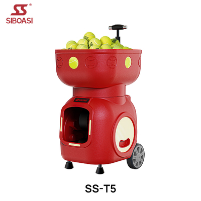 প্রশিক্ষণের জন্য SIBOASI T5 APP কন্ট্রোল মিনি শ্যুটিং টেনিস মেশিন বল
