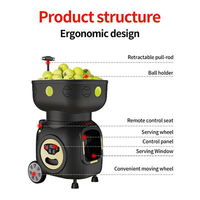 প্রশিক্ষণের জন্য SIBOASI T5 APP কন্ট্রোল মিনি শ্যুটিং টেনিস মেশিন বল