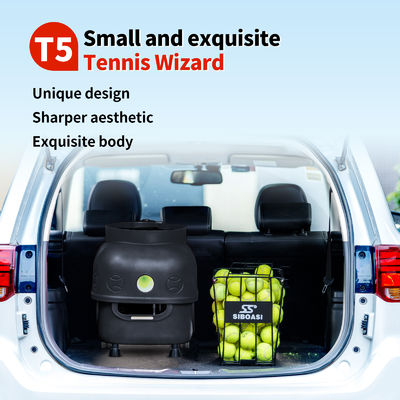 প্রশিক্ষণের জন্য SIBOASI T5 APP কন্ট্রোল মিনি শ্যুটিং টেনিস মেশিন বল