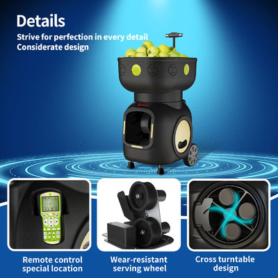 প্রশিক্ষণের জন্য SIBOASI T5 APP কন্ট্রোল মিনি শ্যুটিং টেনিস মেশিন বল