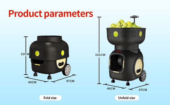 প্রশিক্ষণের জন্য SIBOASI T5 APP কন্ট্রোল মিনি শ্যুটিং টেনিস মেশিন বল