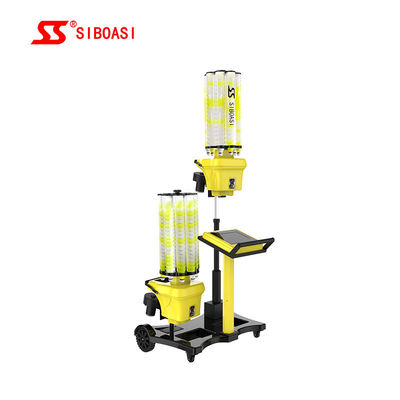 140W স্বয়ংক্রিয় ব্যাডমিন্টন মেশিন শাটল ফিডার বুদ্ধিমান কম্পিউটার নিয়ন্ত্রণ